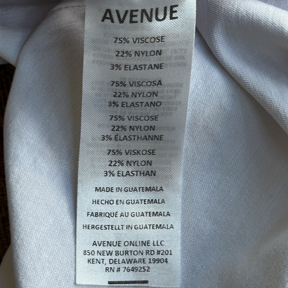 Avenue White Capri Pants with Embellished Cut Outs - Picture 10 of 12